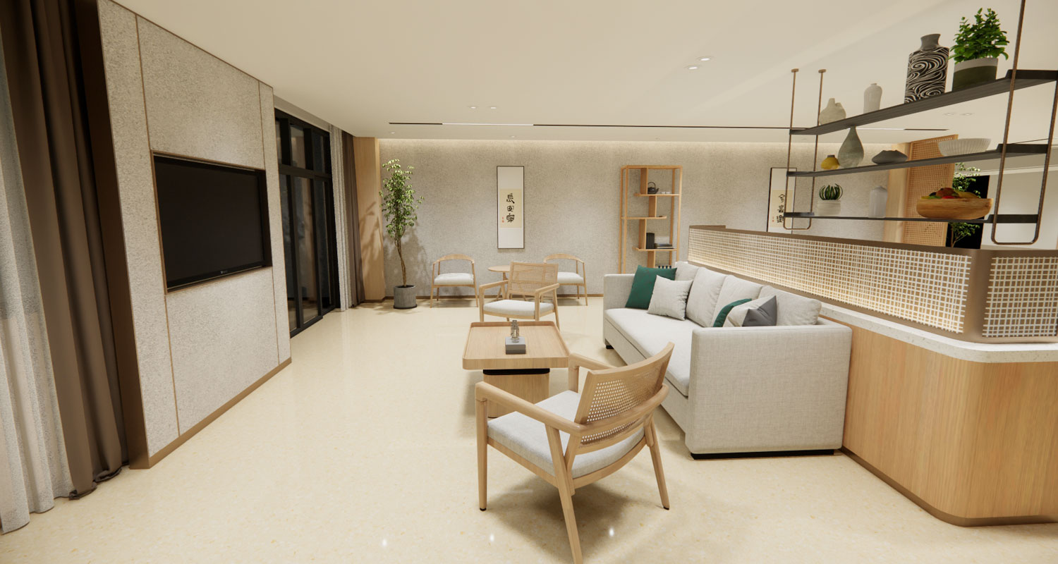 Однородное ПВХ-покрытие EasyClean для домов престарелых