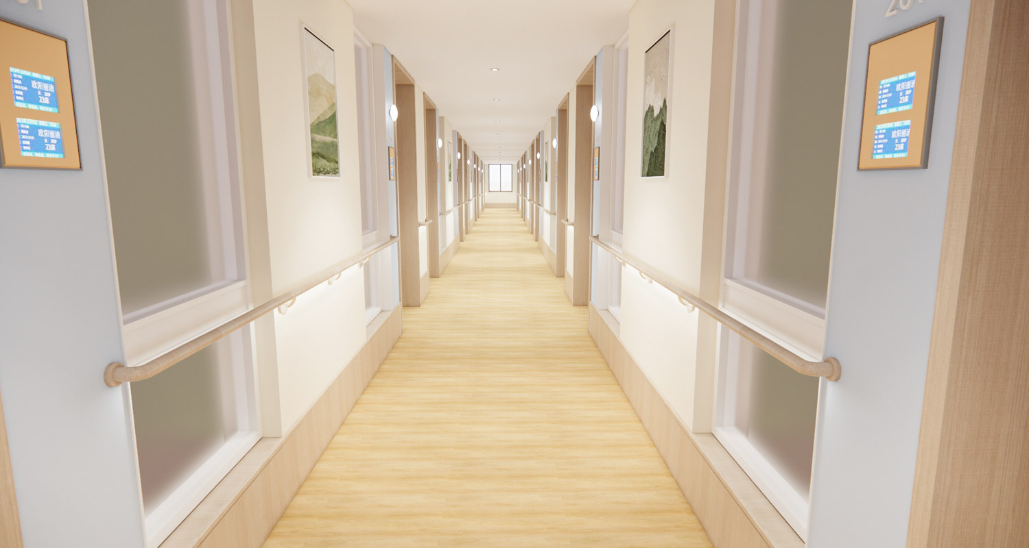 Напольное покрытие TimelessStyle LVT для домов престарелых: классические доски с текстурой дерева.