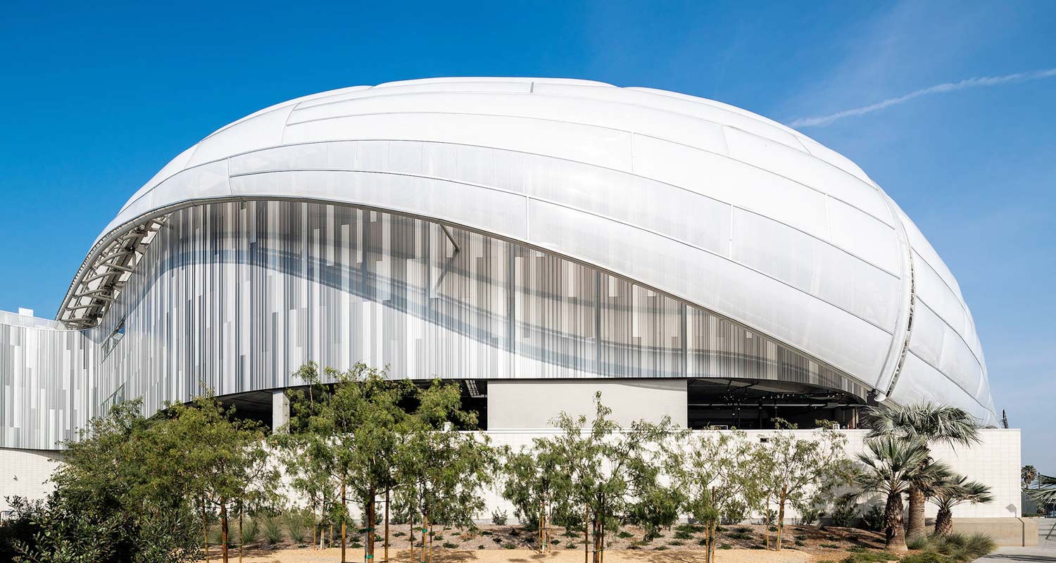 Мембрана из ПТФЭ стадионного класса для тентовых конструкций